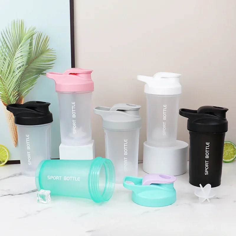 300ml Portable Leak Proof Protein Shaker Bottle - Gym & Outdoor Fitness Water Bottle with Measuring Scale for Protein Powder & Supplements | Perfect for Workouts, Running & Sports Nutrition