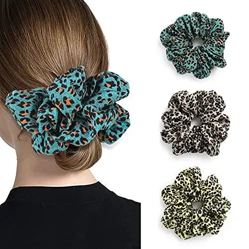 Velvet Fashion Hair Scrunchies 8-Piece Set - Soft & Stylish Hair Accessories for Women & Girls - Perfect for School, Work, Parties & Everyday Use