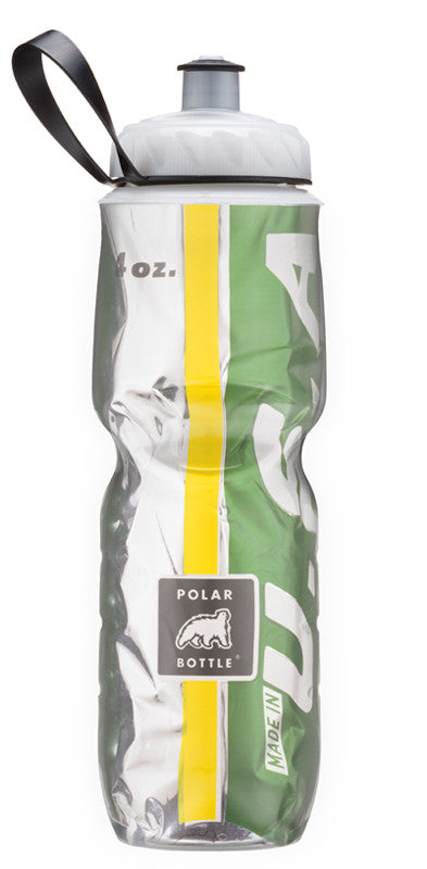 Polar Bottle Team Sport 24oz (710mL) Insulated Water Bottle - BPA Free, Leak Proof, Durable for Cycling, Running, Gym & Outdoor Activities