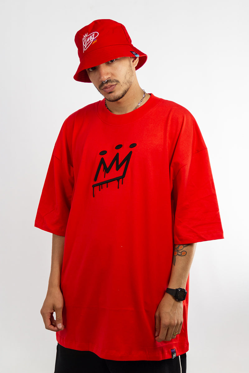 Remera King of Art H Bold Koa Rojo z0 - Premium Graphic T-Shirt for Men - Streetwear Fashion & Urban Lifestyle