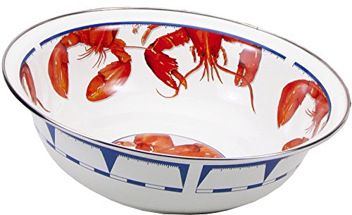 Premium 4 Qt. Lobster Serving Bowl - Large Seafood Platter for Crab, Shrimp & Clams - Perfect for Seafood Boils, Dinner Parties & Buffet Serving