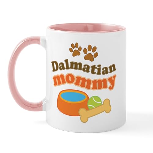 White/Pink Inside - Dalmatian Mom Mug