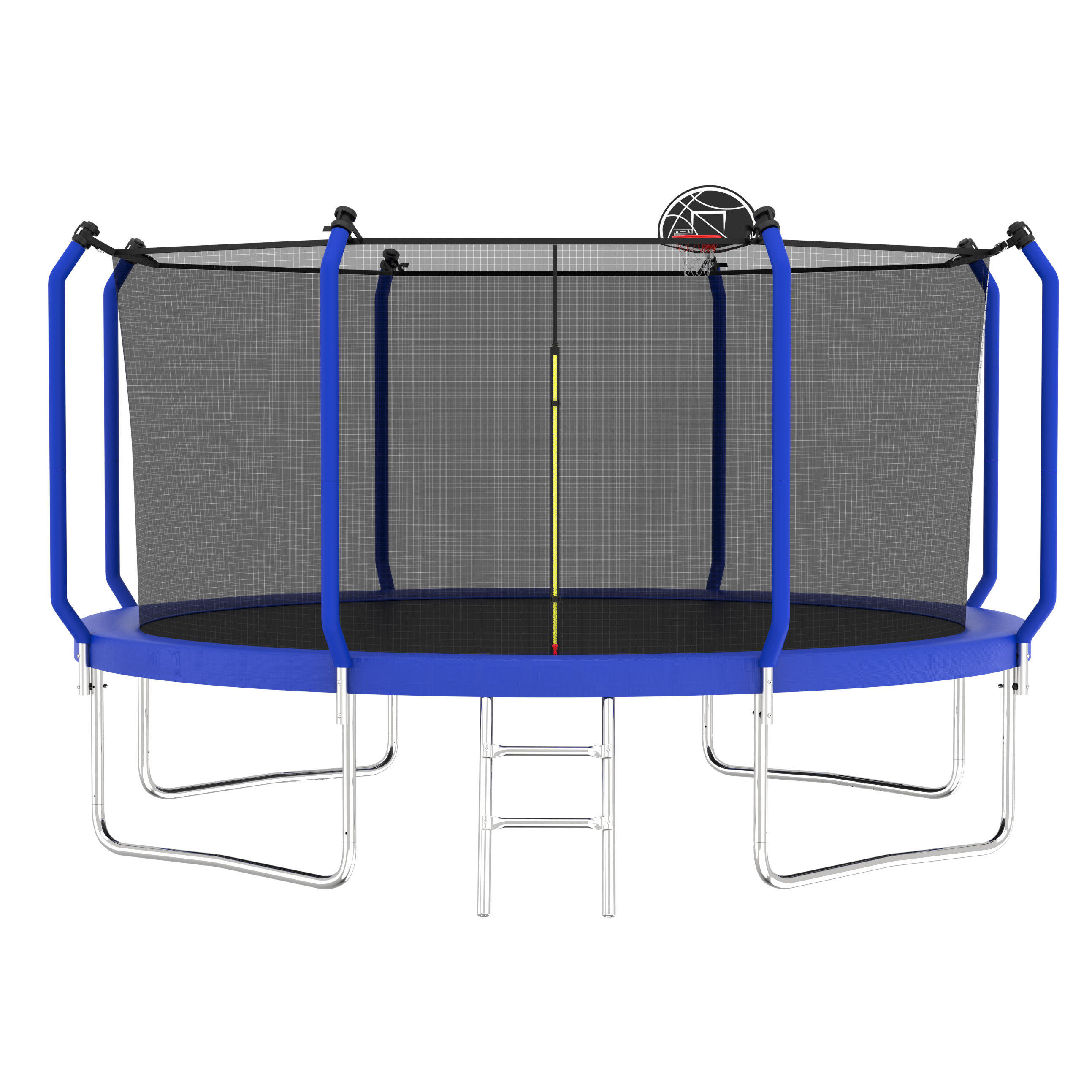 12FT Outdoor Trampoline with Basketball Hoop - ASTM Approved Reinforced Jumping Mat & Safety Enclosure Net for Kids & Adults - Perfect for Backyard Fun, Exercise & Family Bonding