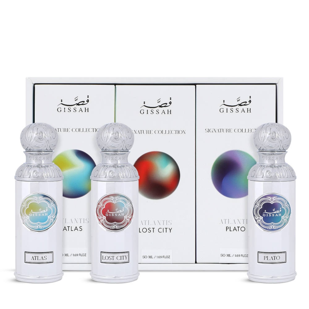 Atlantis Eau de Parfum Set - 3 Piece Luxury Perfume Gift for Women, Long Lasting Fragrance, Perfect for Date Night, Special Occasions & Daily Wear