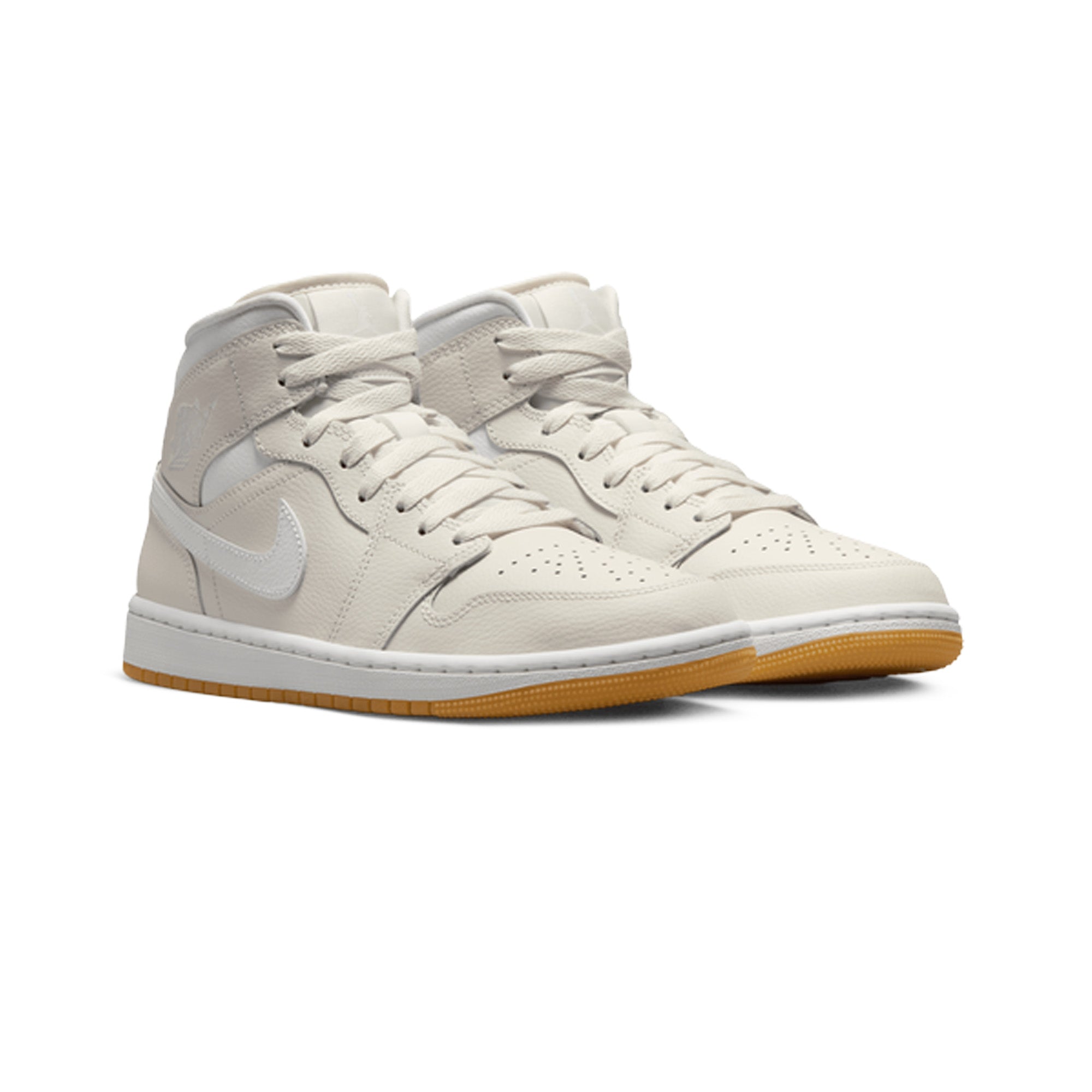 Air Jordan 1 Mid 'Phantom Gum' Women's Basketball Shoes 2024 - Retro Sneakers for Casual Wear & Street Fashion