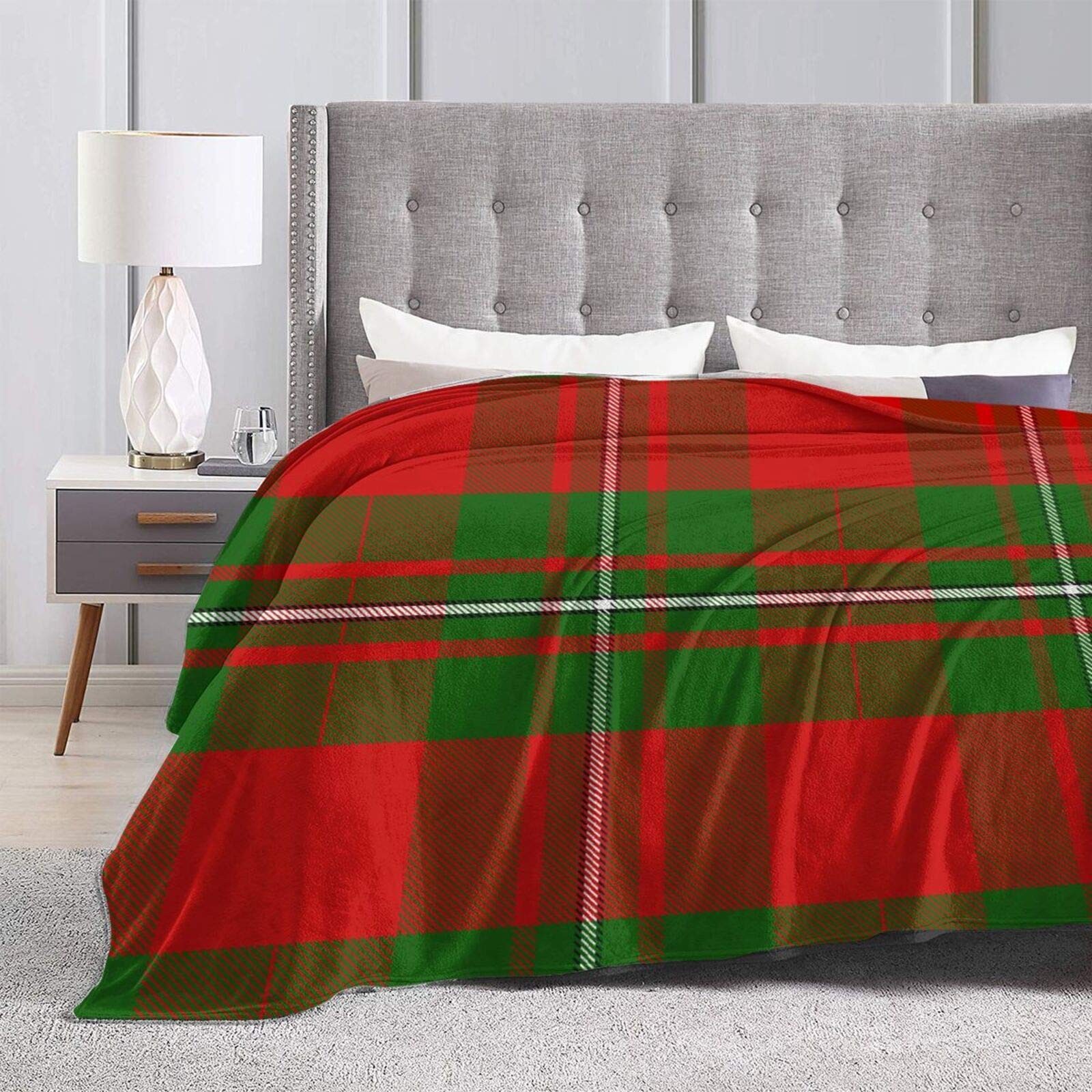 Clan MacGregor Tartan Throw Blanket - Ultra Soft Flannel Blanket for Bed, Sofa & Couch - Perfect for Cozy Nights, Scottish Decor & Gift Giving