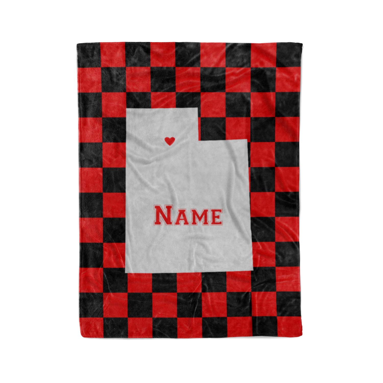Custom Utah State Pride Fleece Throw Blanket - Personalized with Family Name - Salt Lake City Edition - Cozy Gift for Home, Office & Travel
