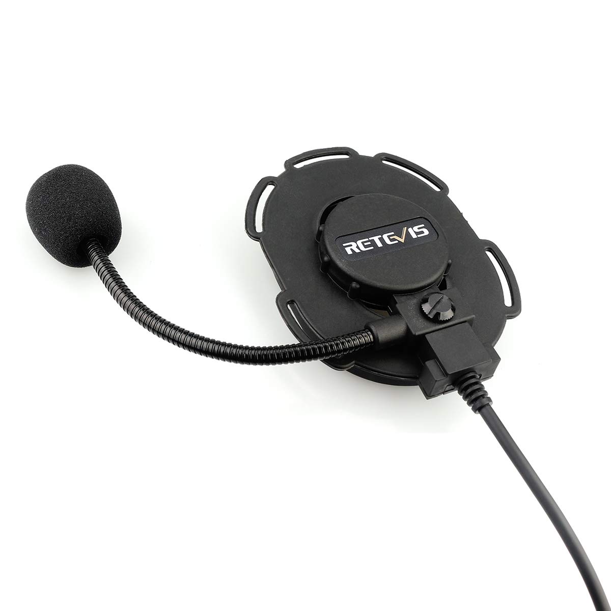 Retevis Tactical Military Headset with Mic - Walkie Talkie Headset Compatible with RT21 H-777 RT68 RT85 RT86 & Baofeng UV-5R 5RM BF-F8HP Samcom Radios - 2 Way Radio Headset for Airsoft, Hunting, Security & Outdoor Adventures (1 Pack)