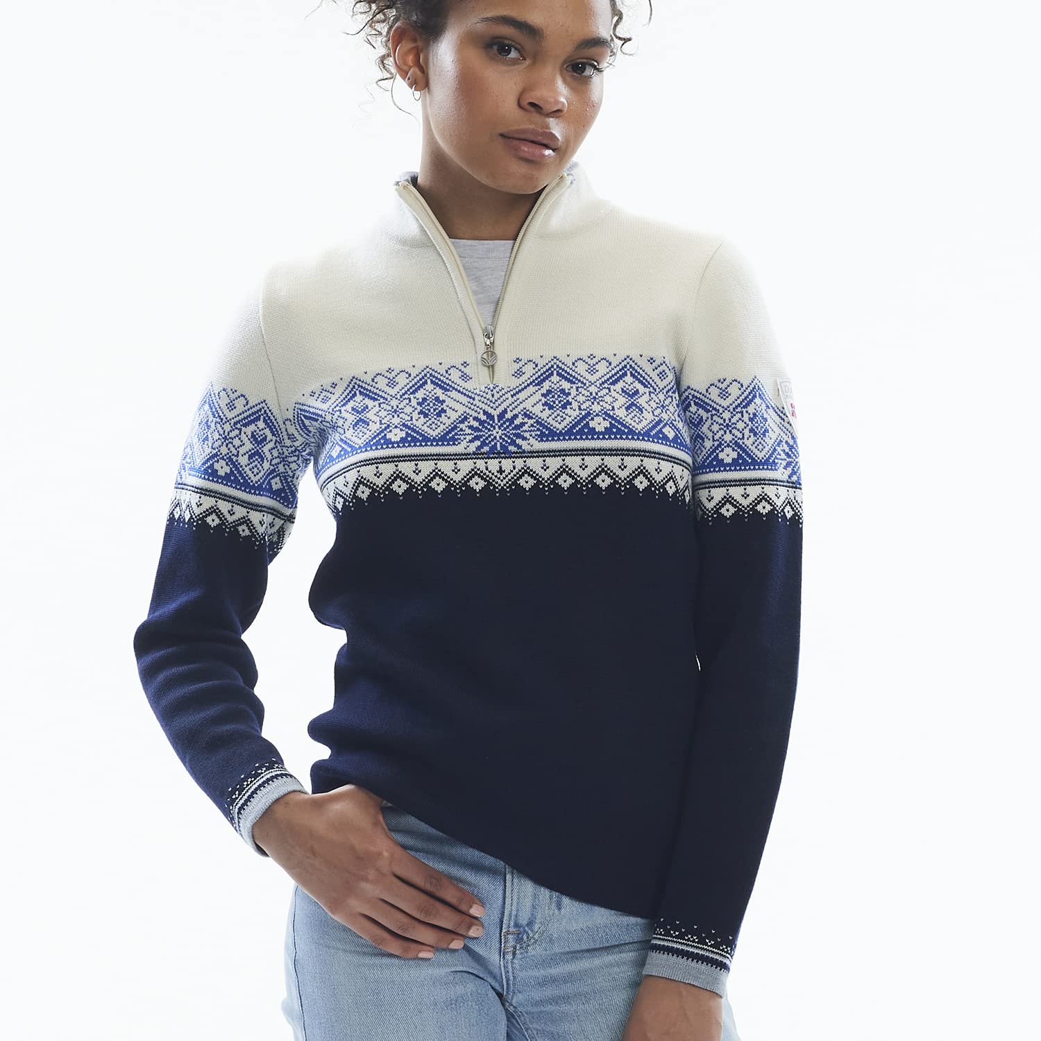 Dale of Norway Moritz Women's 100% Merino Wool Sweater - Warm Winter Pullover for Ladies - Cozy Knitwear for Hiking, Skiing & Outdoor Activities
