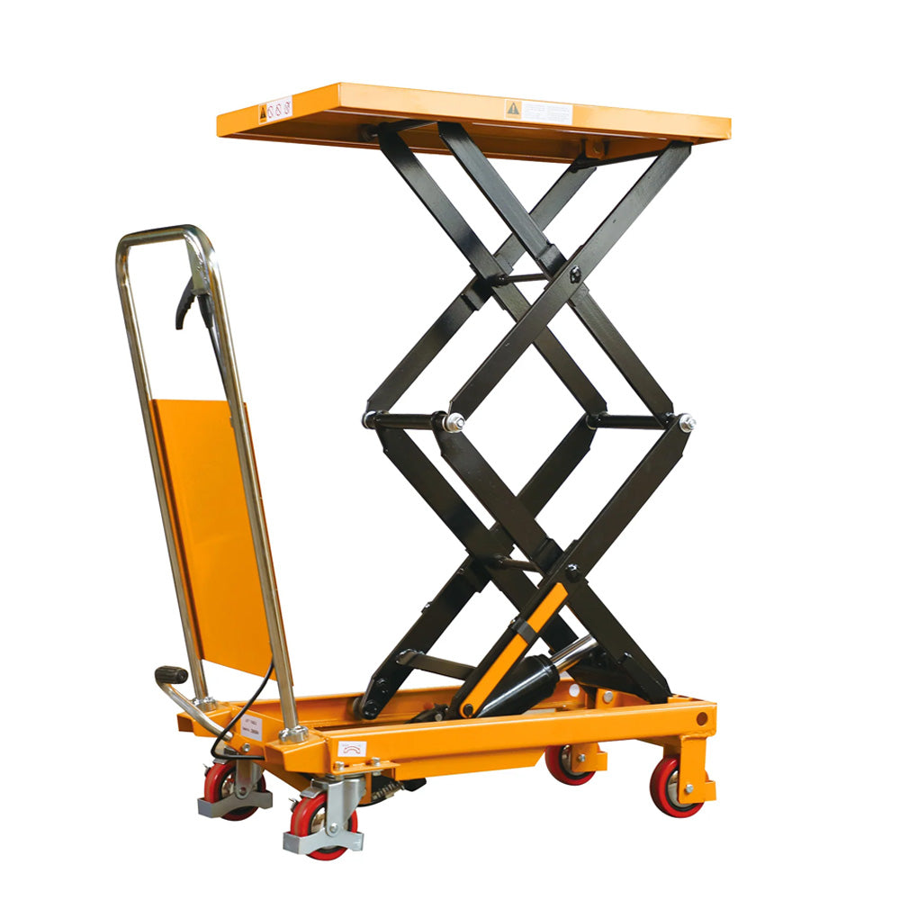 Heavy Duty Double Scissor Lift Table - 330 to 1760 lbs Capacity, Adjustable 43