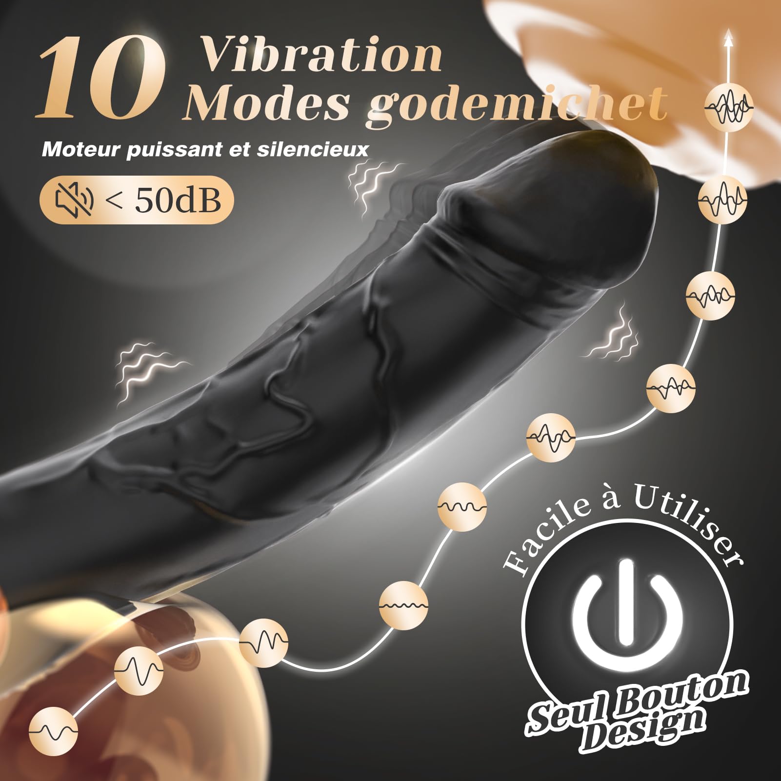 Premium 10-Speed Vibrating Massager for Women - G-Spot & Clitoral Stimulation Sex Toy, Silicone Dildo for Couples & Solo Play - Enhance Intimacy & Pleasure in the Bedroom