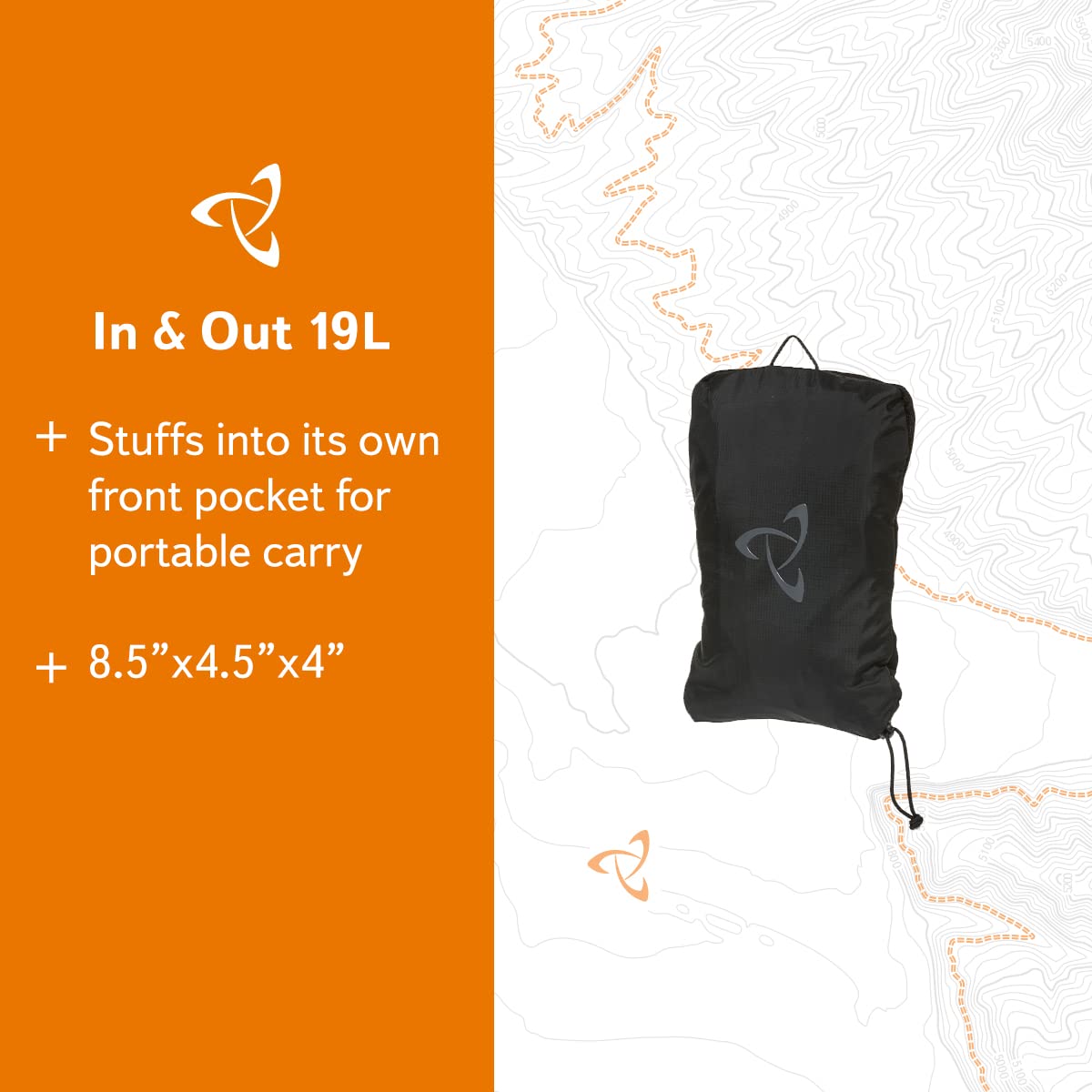 Mystery Ranch In & Out Backpack - Lightweight & Foldable Unisex Daypack for Hiking, Travel & Work - Black One Size - Perfect for Commuting, Outdoor Adventures & Daily Use
