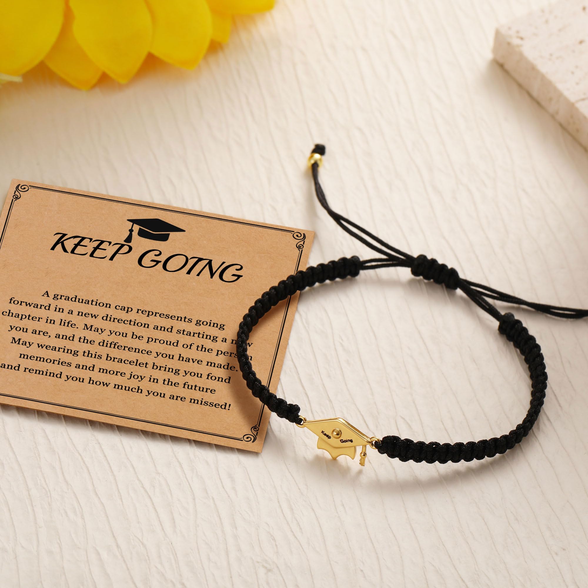 Handmade Friendship Bracelets for Women - Unique College Graduation Gifts 2024 | Masters Degree Present | Perfect for Celebrating Academic Achievements & Special Occasions