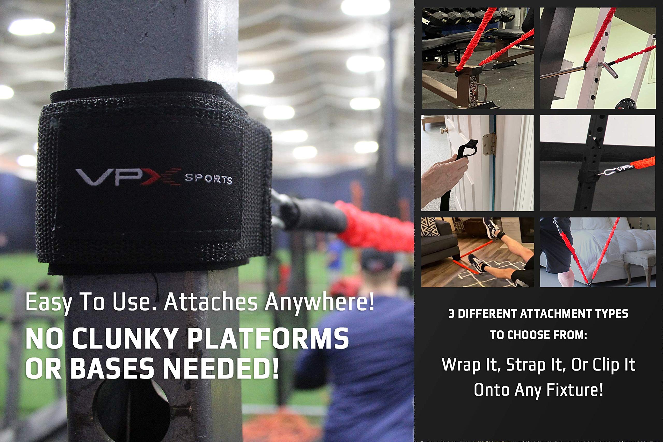 VPX Power Resistance Training System 3.0 - Adjustable 220 LBs Home Gym Equipment for Strength Training | 3-Way Stackable Fitness System for Men & Women | Perfect for Squats, Leg Press, Arm Workouts & Glute Exercises | Ideal for Home, Gym & Sports Training