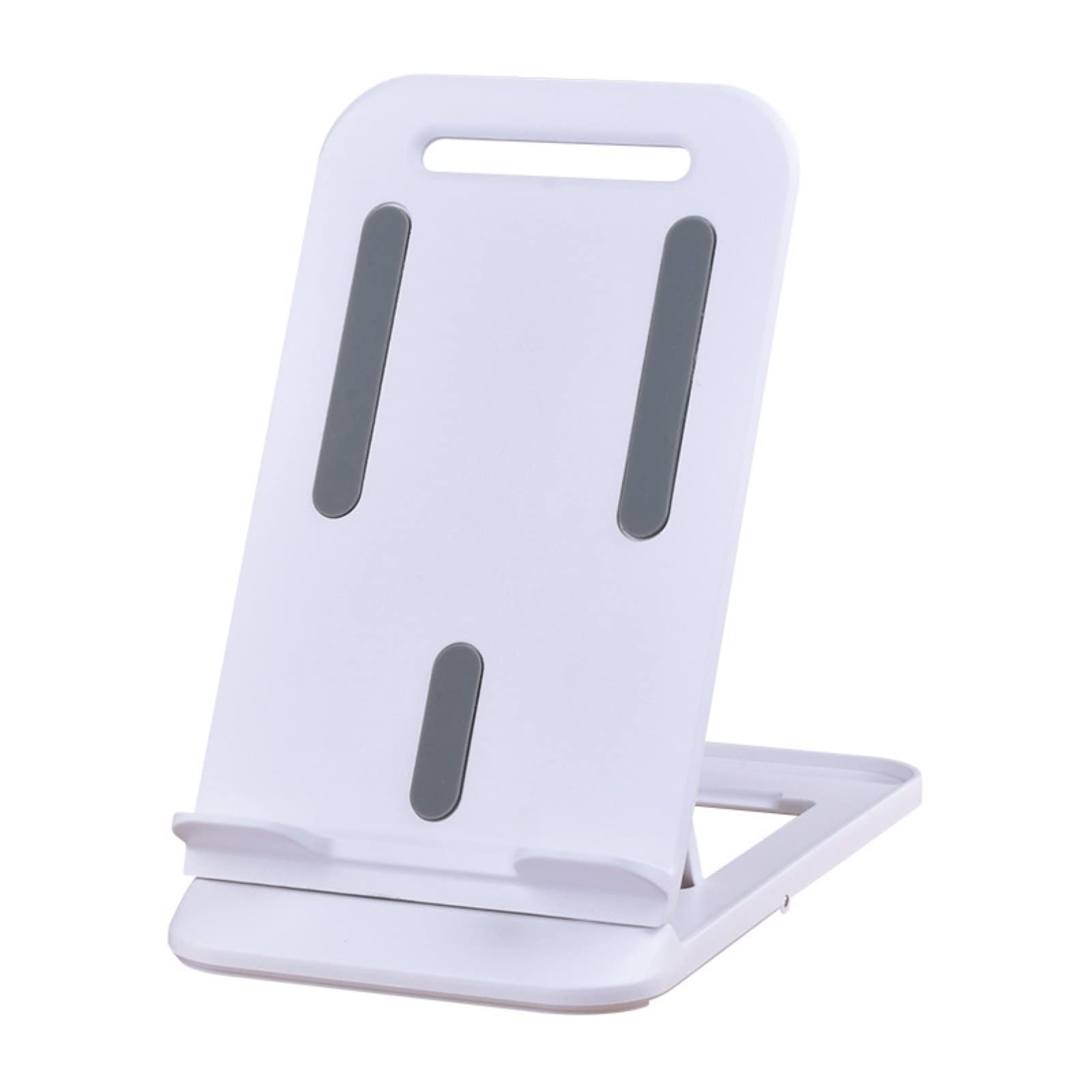 NUZYZ Universal Cell Phone Stand - Ultra Thin, Foldable & Shockproof Phone Holder for Desk, Watching TV, Gaming & Video Calls - Compatible with All Smartphones