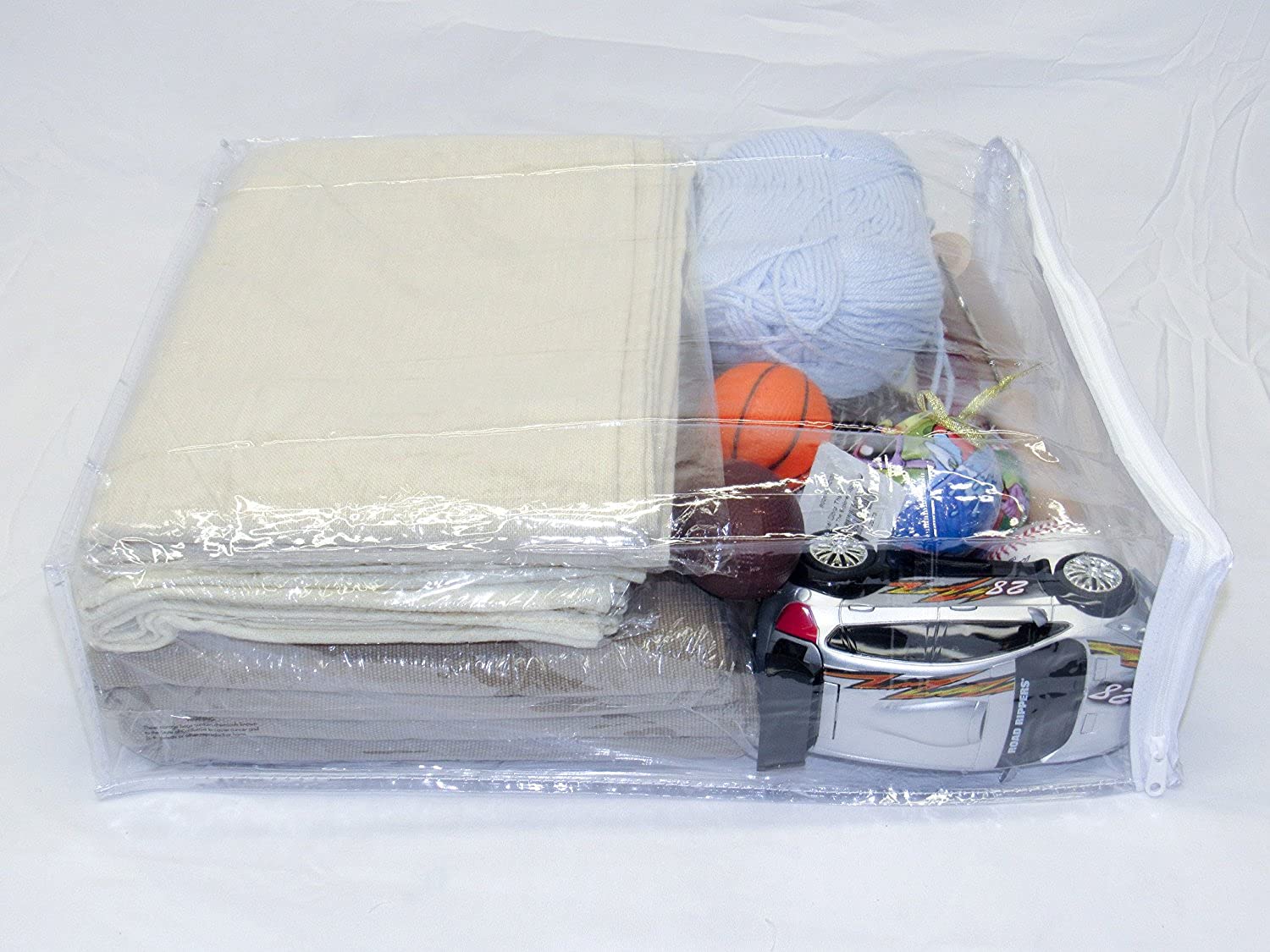 Heavy Duty Clear Vinyl Storage Bags with Zipper - 15