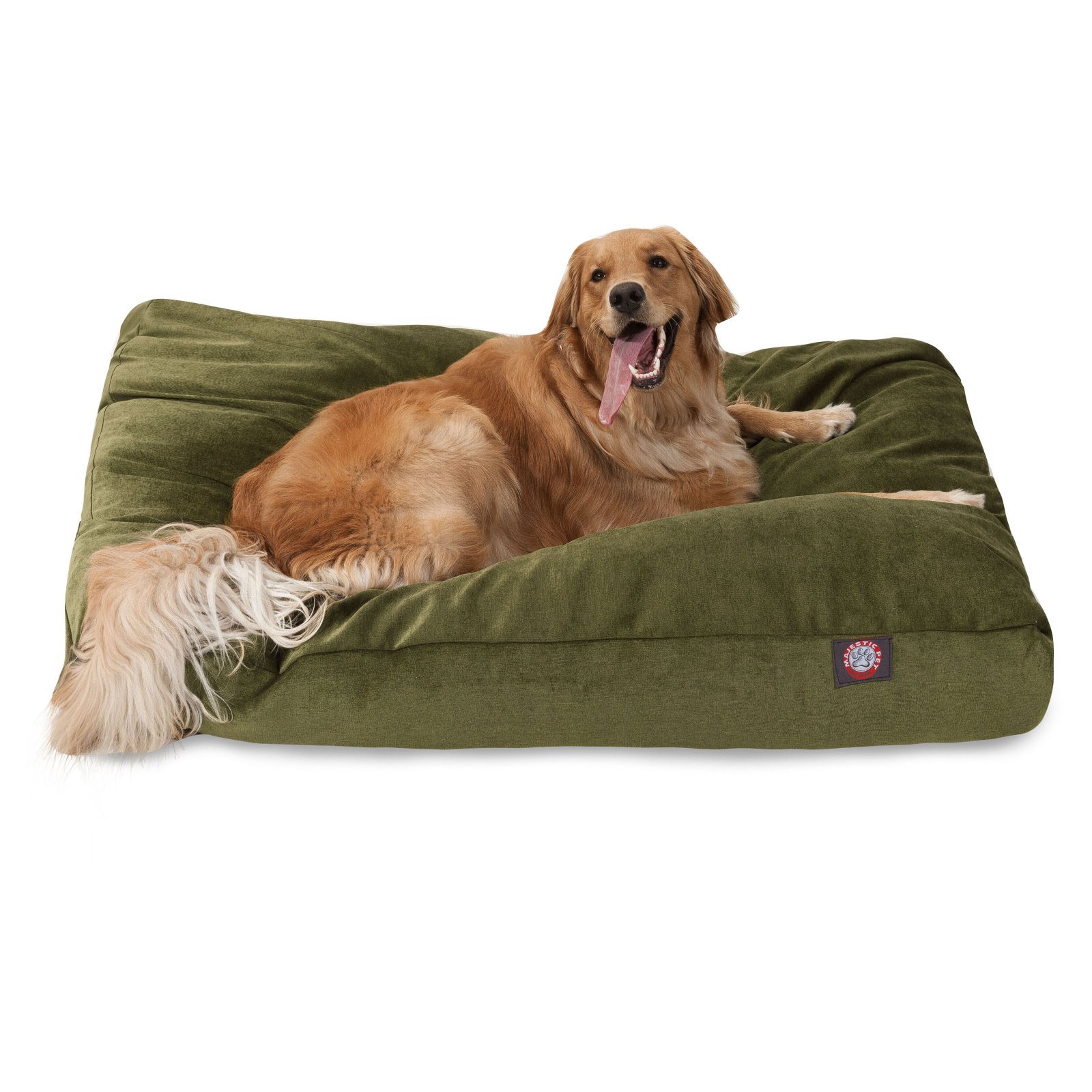 Majestic Pet Villa Rectangle Washable Dog Bed - Non-Slip Comfortable Pet Crate Bed with Removable Cover - Medium Size Kennel Bed for Sleeping (Polyester Fiber, Marine Blue) - Perfect for Home, Office & Travel Use