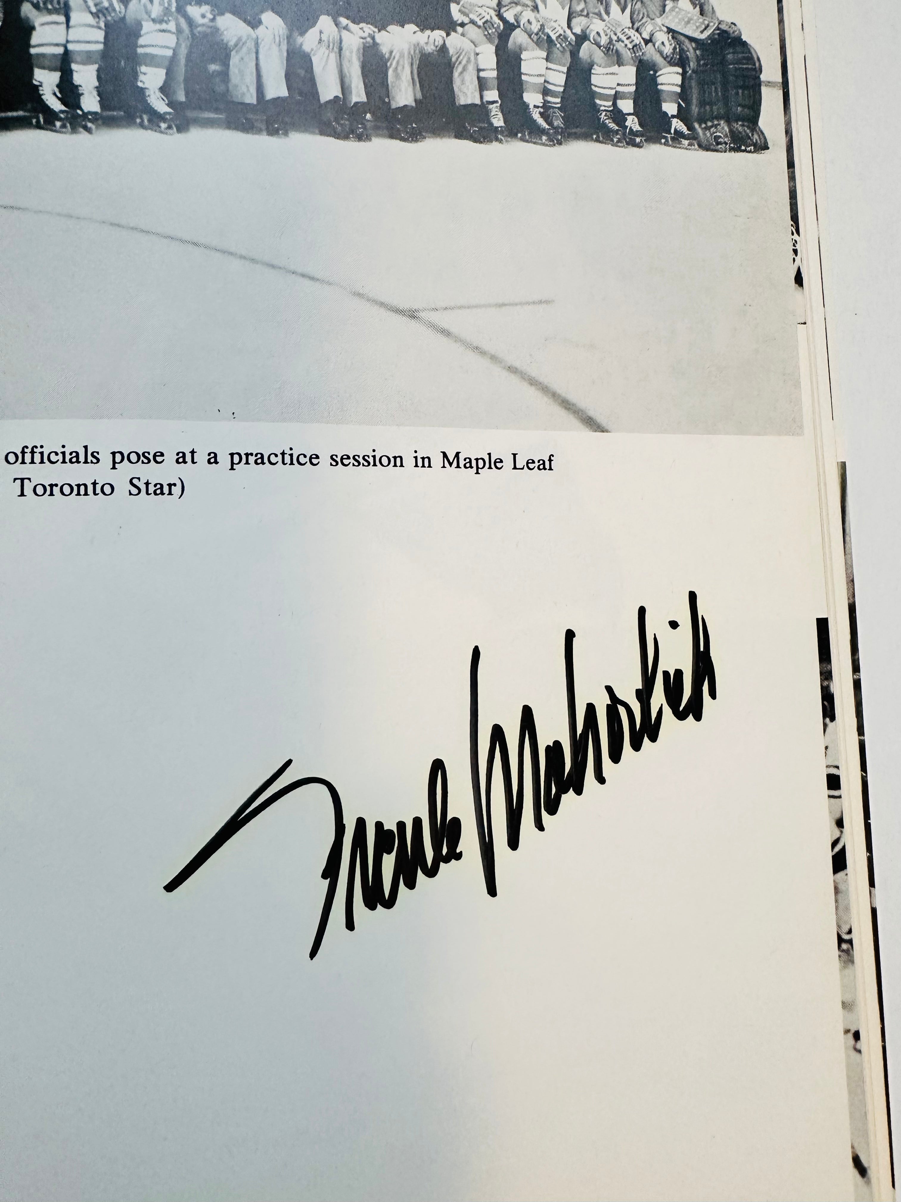 Frank Mahovlich Autographed Canada vs Russia Hockey Book with COA - Perfect for Hockey Fans, Collectors & Memorabilia Enthusiasts