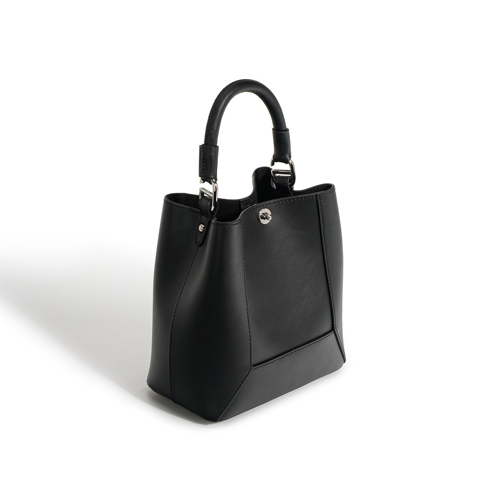 Genuine Leather Tote Bag for Women - Stylish Shoulder Bag & Crossbody Purse with Detachable Strap - Versatile Bucket Bag for Work, Travel & Everyday Use