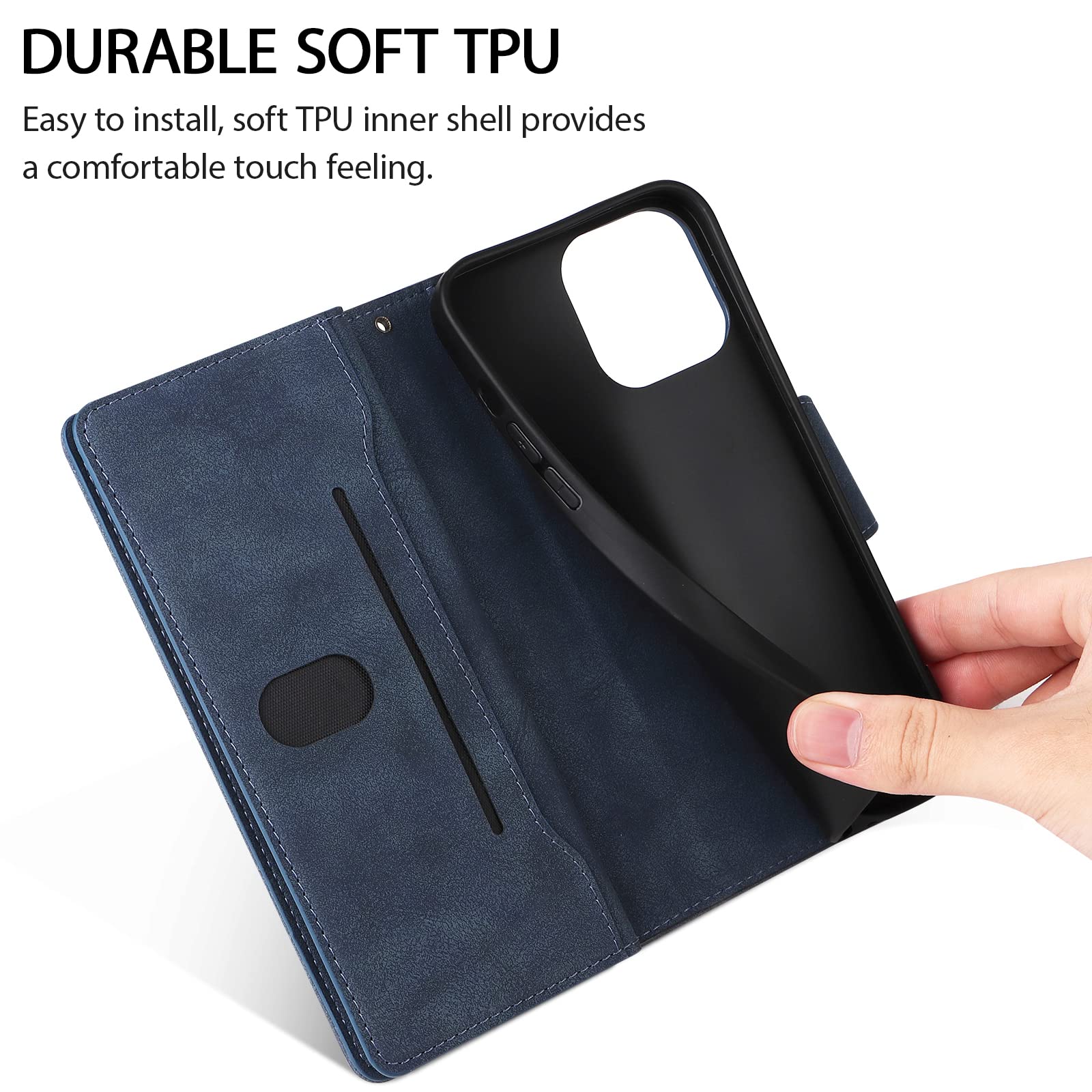 Premium PU Leather Wallet Case for Samsung Galaxy S9 - Shockproof Flip Cover with Card Slots, Magnetic Closure, Kickstand & Wrist Strap | Perfect for Daily Use, Travel & Hands-Free Convenience