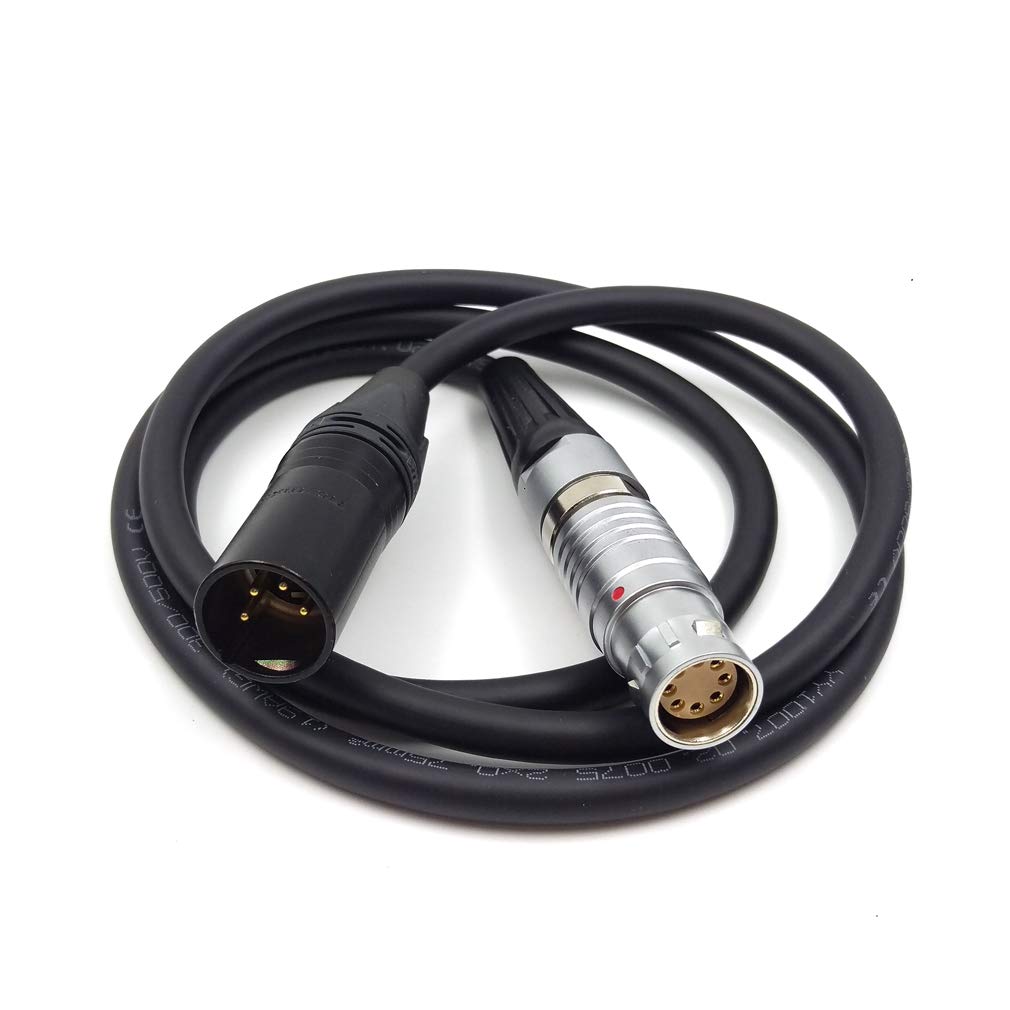 Sony F65 F23 XLR 4-Pin to 8-Core Female Power Cable - 100cm Blackmagic to Sony Camera Power Adapter for Professional Cinematography & Film Production