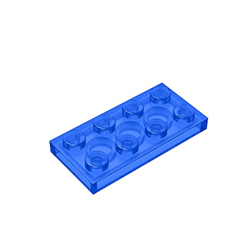 **Eske Kouri Gobricks GDS-511 2x4 Plate - Compatible with Lego 3020 & Major Brick Brands - 43 Trans-Dark Blue (150 Pieces) - Building Blocks for DIY Projects, STEM Toys, and Creative Play**