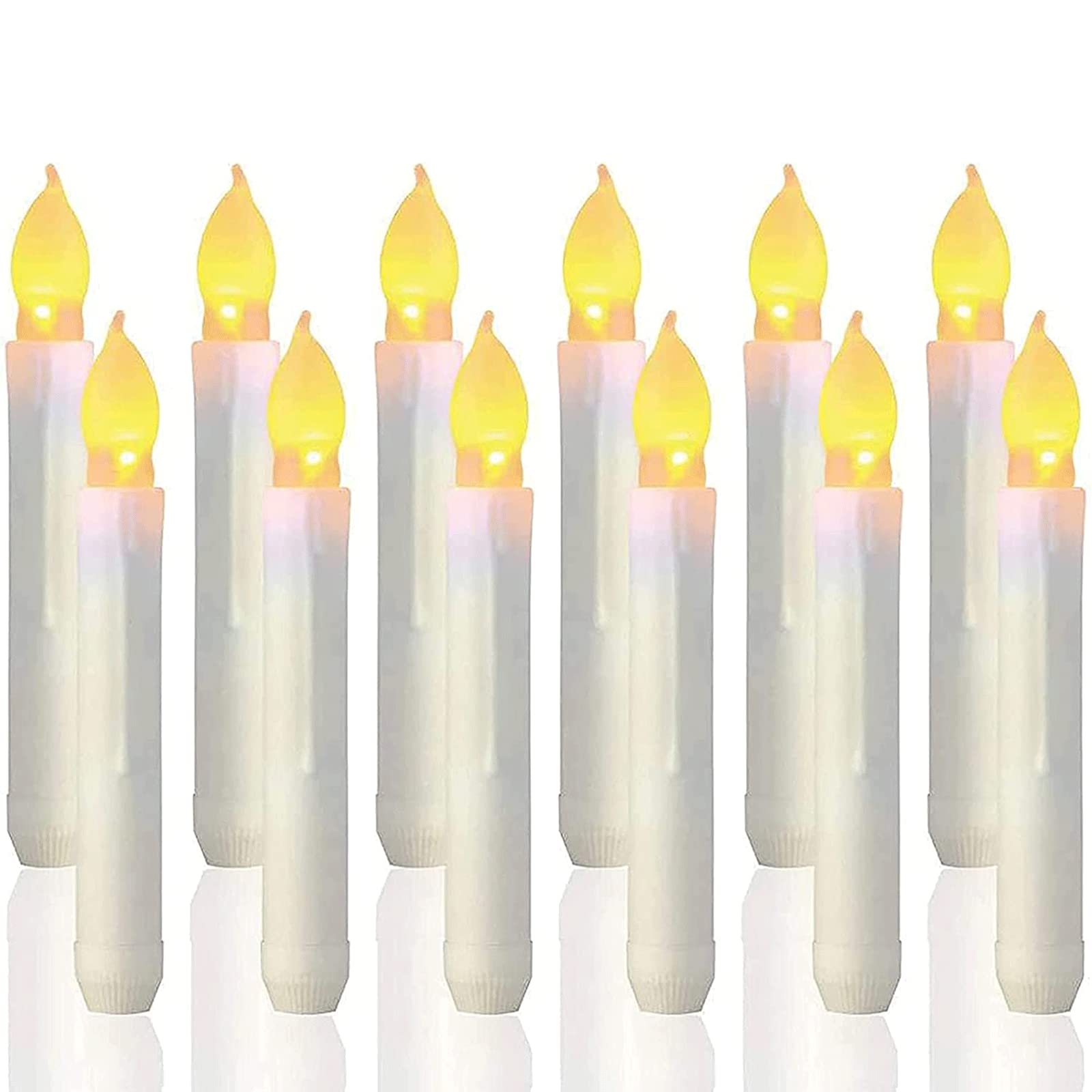 Flickering LED Candles - Realistic Flameless Tealights for Home, Wedding & Party Decor
