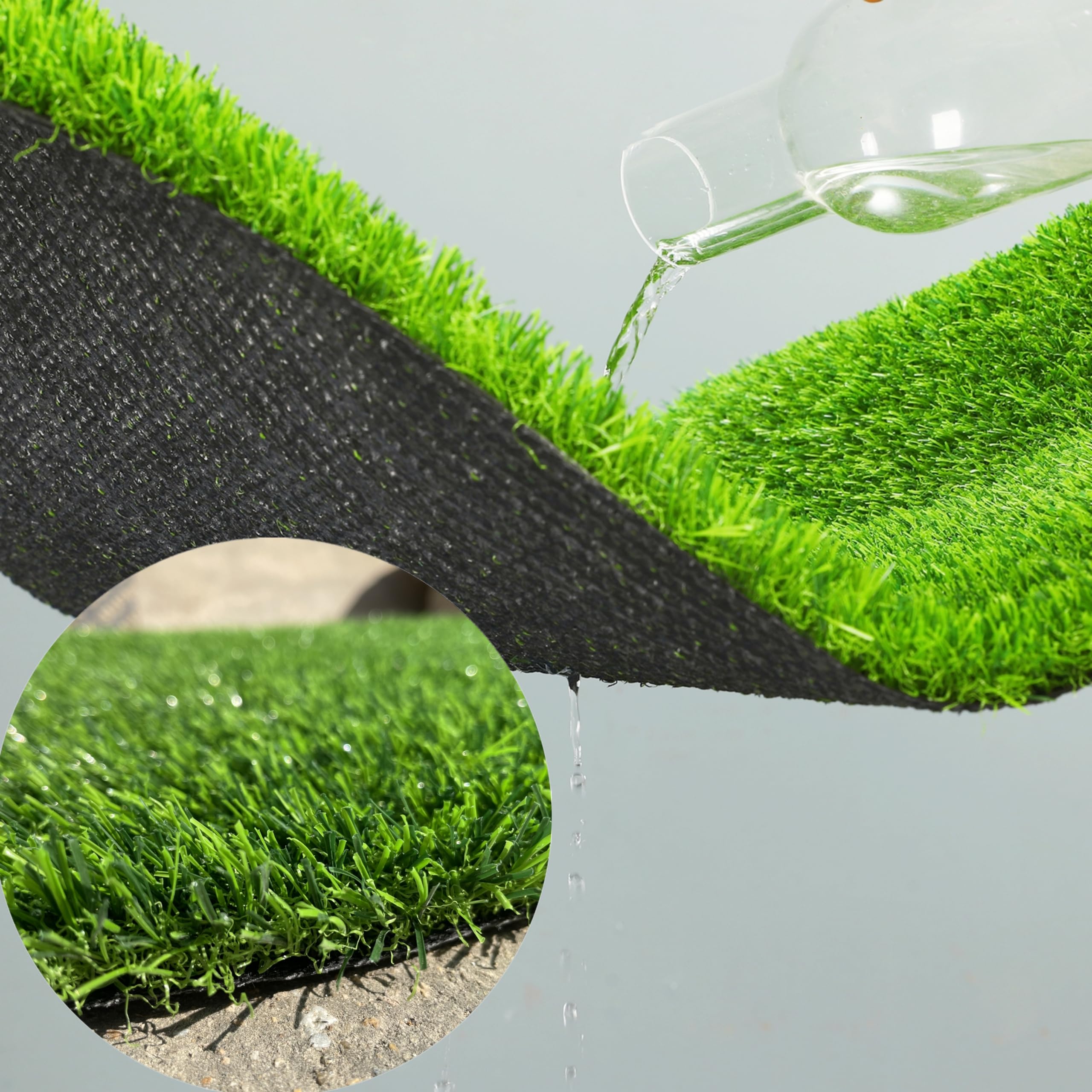 Premium Large Dog Grass Pad with Tray - 3-Pack Realistic Fake Grass (41.4