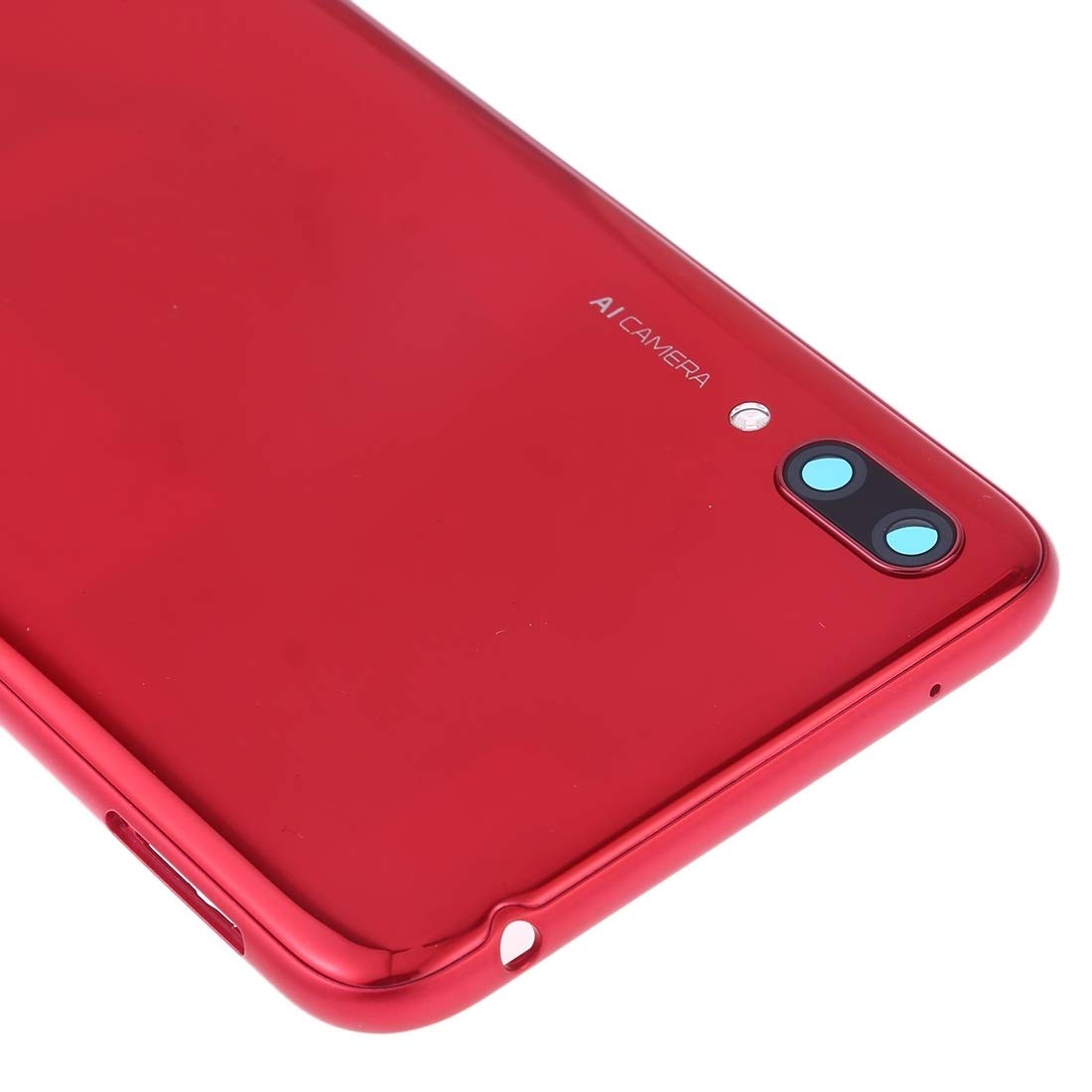 Original Huawei Y7 Pro (2019) Replacement Back Cover - Black & Red Options with Camera Lens & Side Keys | Durable Phone Battery Cover for Huawei Y7 Pro 2019 Model | Perfect for Protection & Style Enhancement