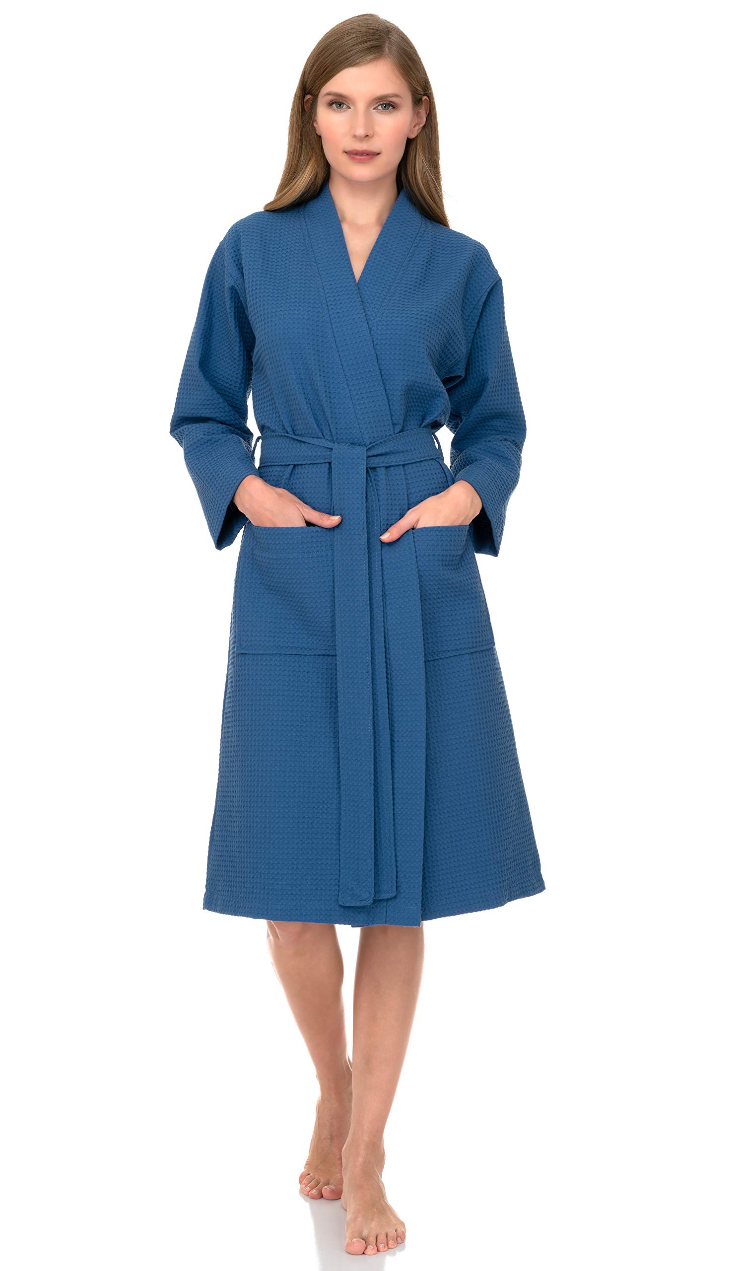 Soft & Cozy Women's Kimono Waffle Bathrobe - Lightweight Spa Robe for Women | Perfect for Relaxation, Lounging & After Shower | Home, Beach & Resort Wear