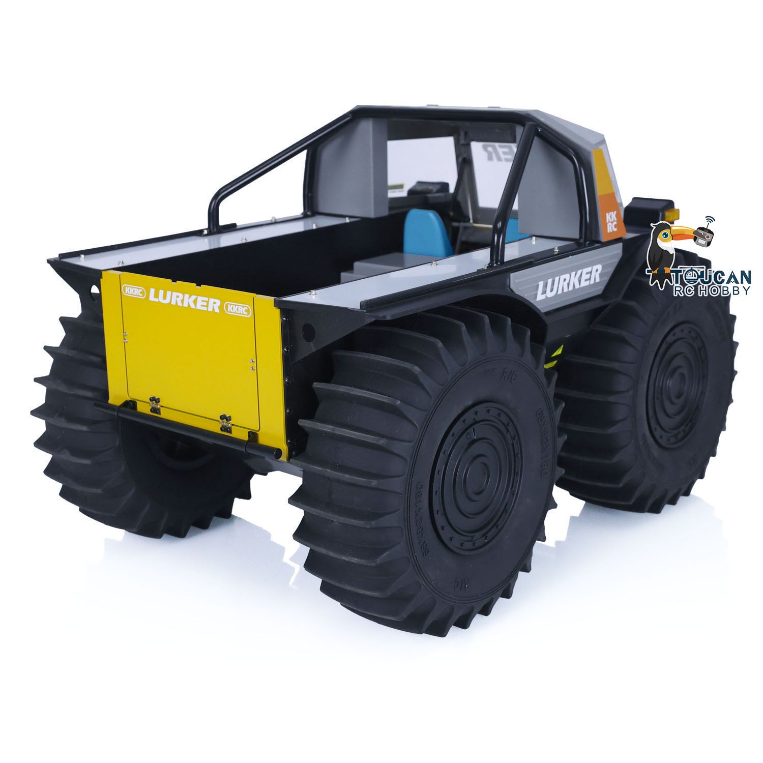 1/10 Scale All-Terrain RC Off-Road Vehicle - Amphibious Climbing Car Kit/RTR with Painted Body, LED Lights & Sound System - Perfect for Outdoor Adventures, Racing & Water Play