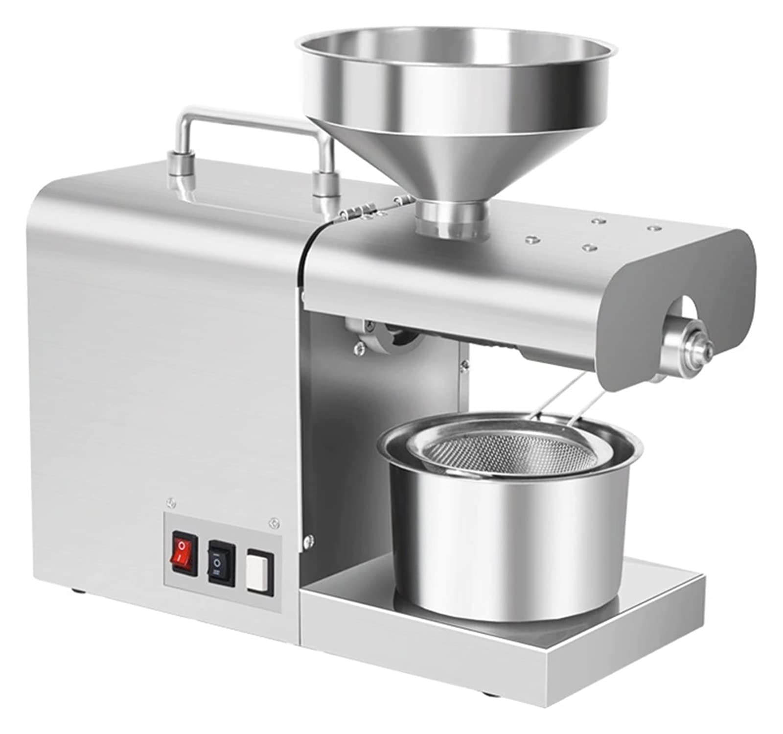 820W Automatic Oil Press Machine with Intelligent Temperature Control - Stainless Steel Oil Extractor for Nuts, Walnuts, Seeds - Perfect for Home & Commercial Use - Make Fresh, Healthy Nut Butters & Cooking Oils