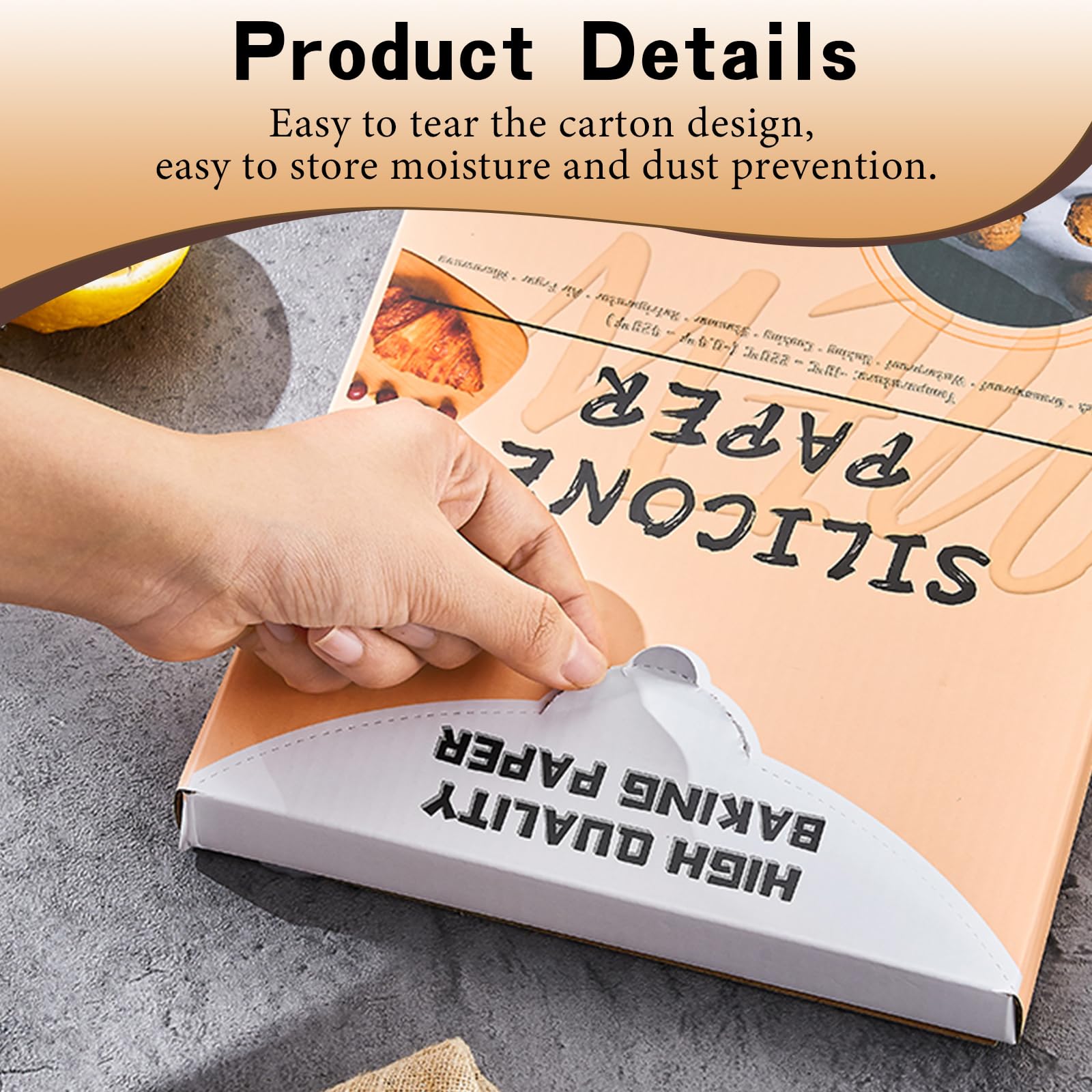 200Pcs 6x8 Inch Precut Non-Stick Parchment Paper Sheets - Oven, Air Fryer & Grill Baking Liners | Perfect for Cookies, Roasting Vegetables & Meal Prep