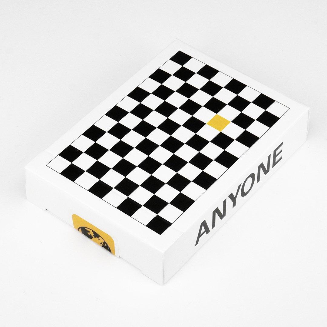 Anyone Worldwide Black & Yellow Checkerboard Sneakers - Stylish Unisex Skate Shoes for Men & Women | Perfect for Streetwear, Skateboarding & Casual Outfits