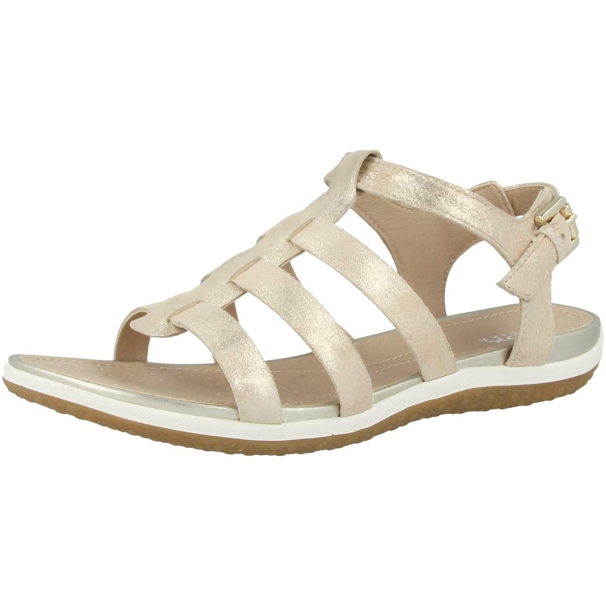 Geox Women's D Sandal Vega A - Comfortable Wedge Heel Open Toe Sandals for Women | Perfect for Summer, Beach, and Casual Outings