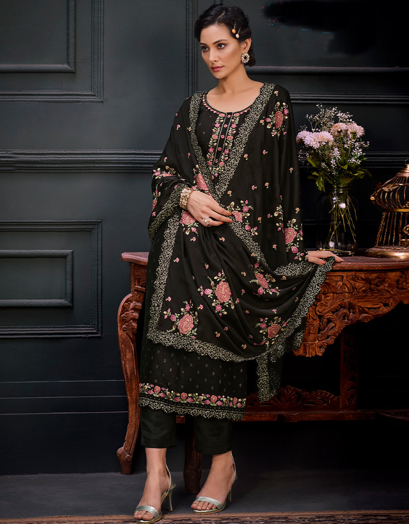 Black Georgette Straight Leg Pants for Women - Elegant & Comfortable Office Wear & Casual Outfits