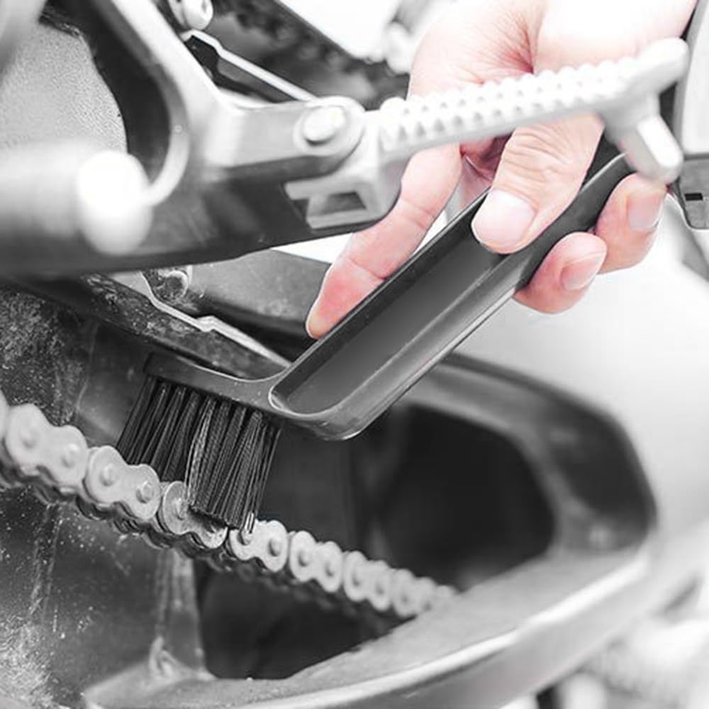 MiOYOOW Motorcycle Chain Brush - Portable Bike Chain Cleaner Tool for Motorcycle & Bicycle Maintenance | Easy Non-Disassembly Cleaning for Dirt, Grease & Grime | Perfect for Road Bikes, Mountain Bikes & Dirt Bikes