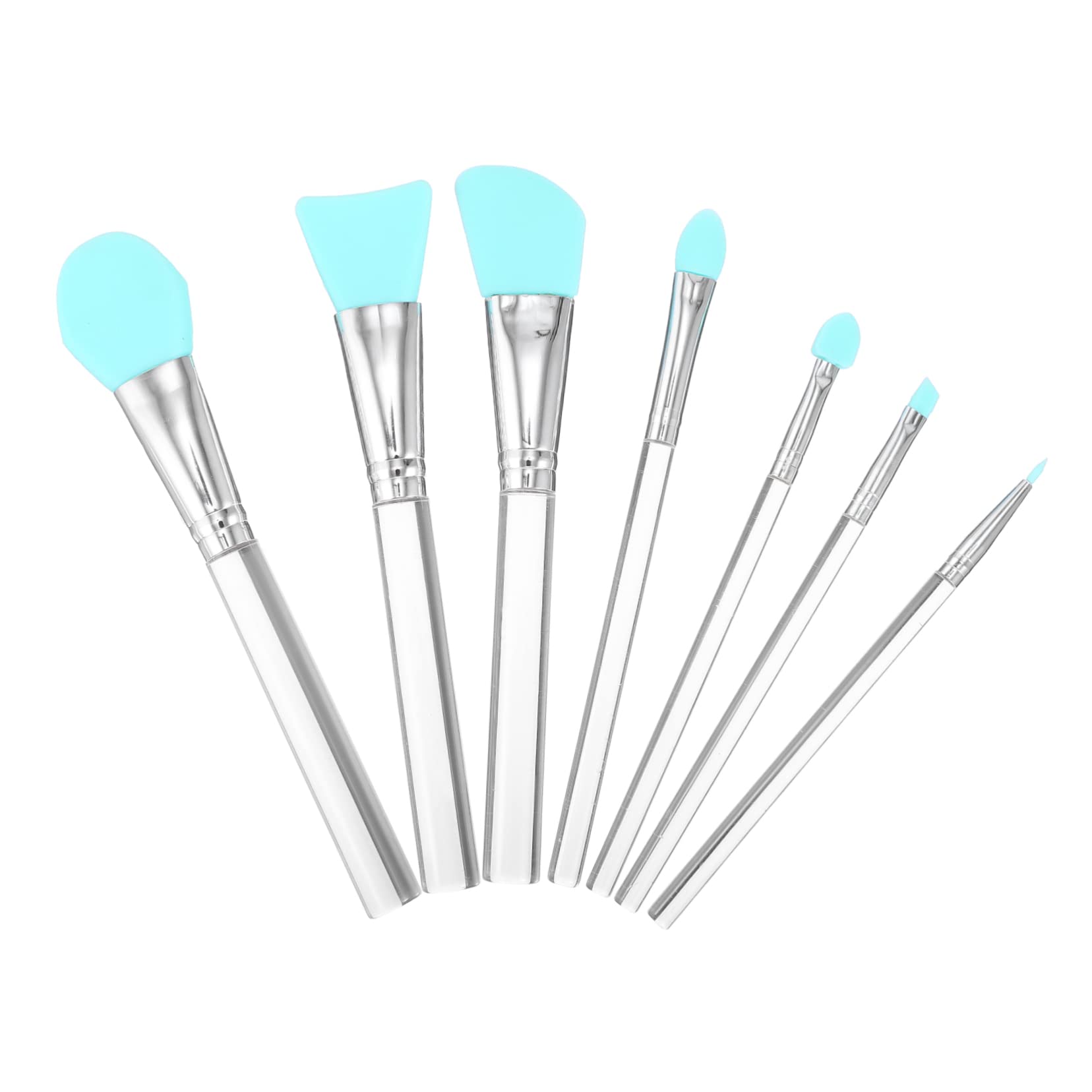 7pcs Silicone Makeup Brush Set - Facial Mask & Lipstick Application Kit for Women Beauty Routine