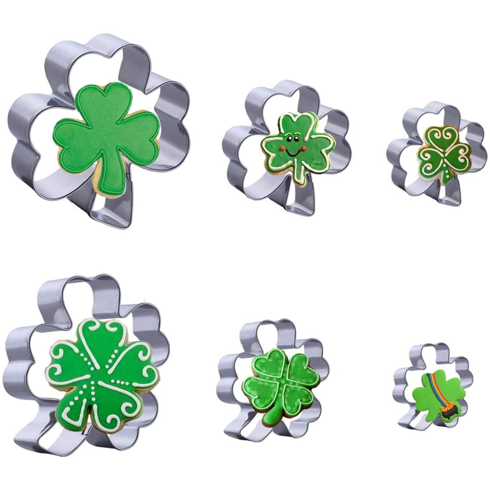 6Pcs Leaf Cookie Molds Set for Baking & Kitchen Decor