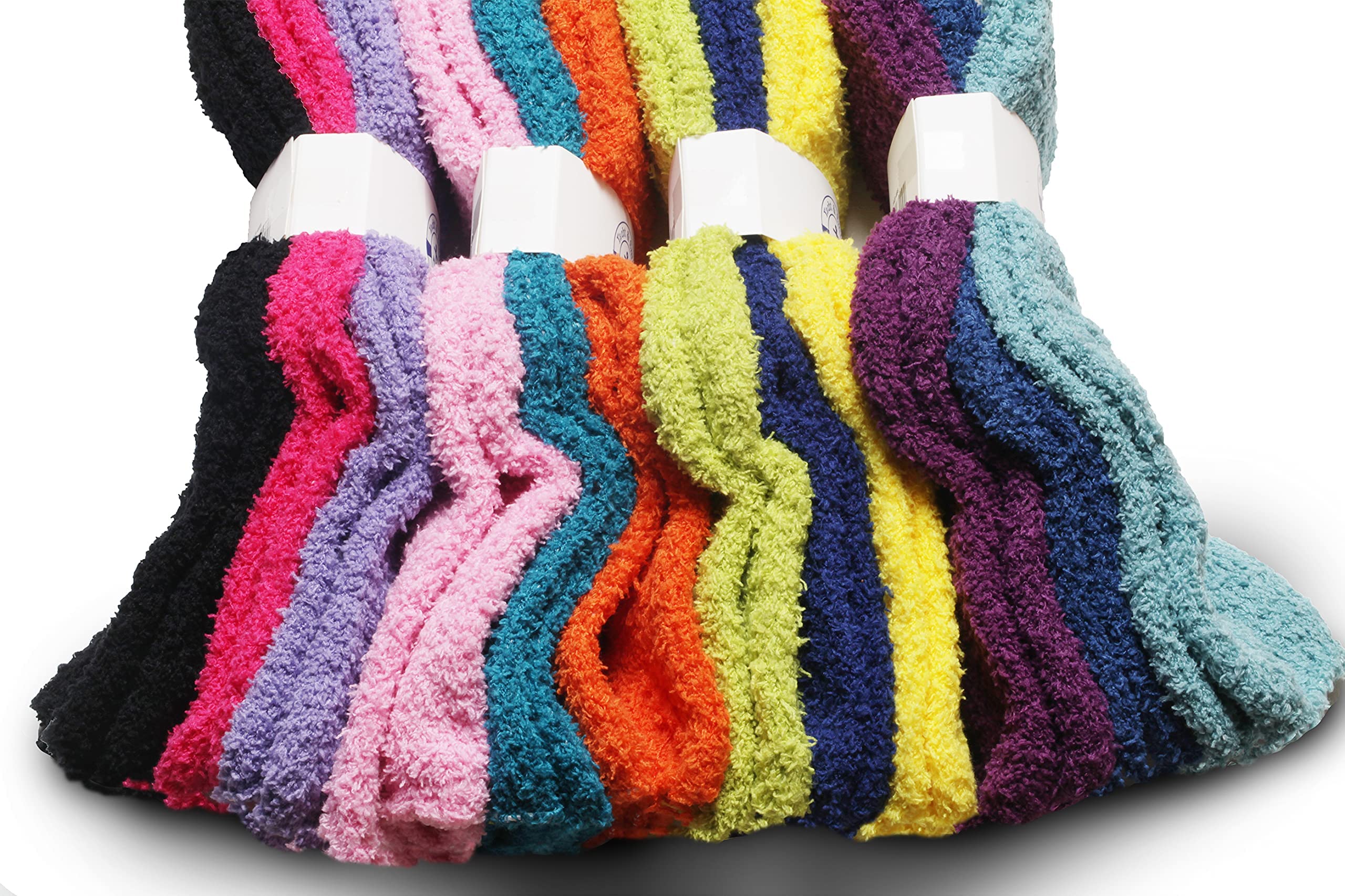 Warm Fuzzy Socks for Women - 12 Pairs Cozy Winter Socks | Home & Office Comfort