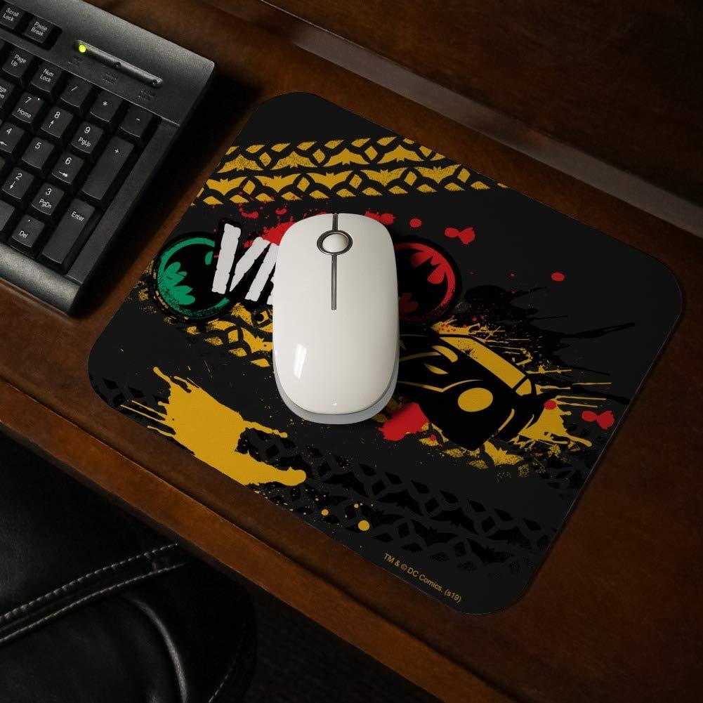 Batman Batmobile VROOOM Gaming Mouse Pad - Ultra Thin Non-Slip Rubber Base - Perfect for PC, Laptop, Office & Gaming Setup