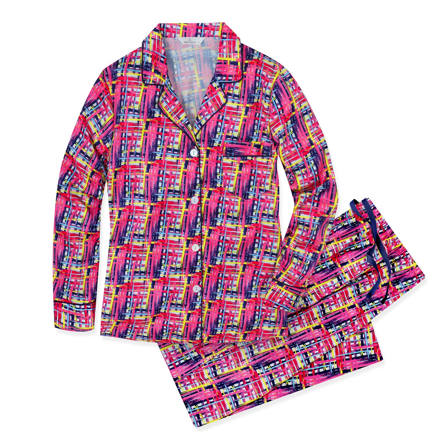 Premium Luxury Satin Pajama Set for Women - Silky Soft Sleepwear & Loungewear - Perfect for Relaxing at Home, Spa Days & Romantic Getaways