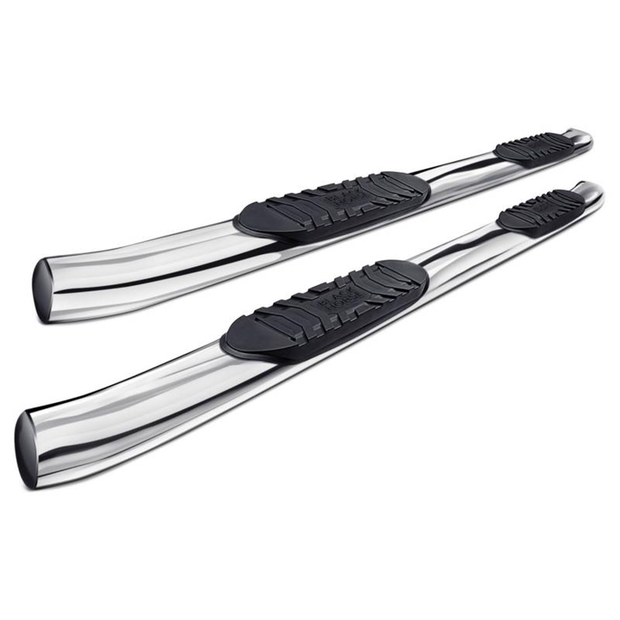 Premium Black Horse Extreme Side Steps - Heavy Duty Stainless Steel Running Boards for 2015-2024 Ford F-150 Super Cab & 2017-2024 F-250/F-350/F-450/F-550 Super Duty | Anti-Slip Textured Surface | Off-Road Protection & Easy Entry/Exit