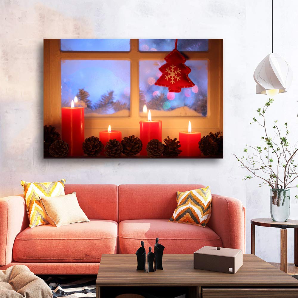 Wall26 Canvas Wall Art - Merry Christmas Pictures & Paintings for Home Decor, Bedroom, Living Room - Framed Canvas Prints 32x48 inches - Perfect for Holiday Decorations & Seasonal Gift Giving