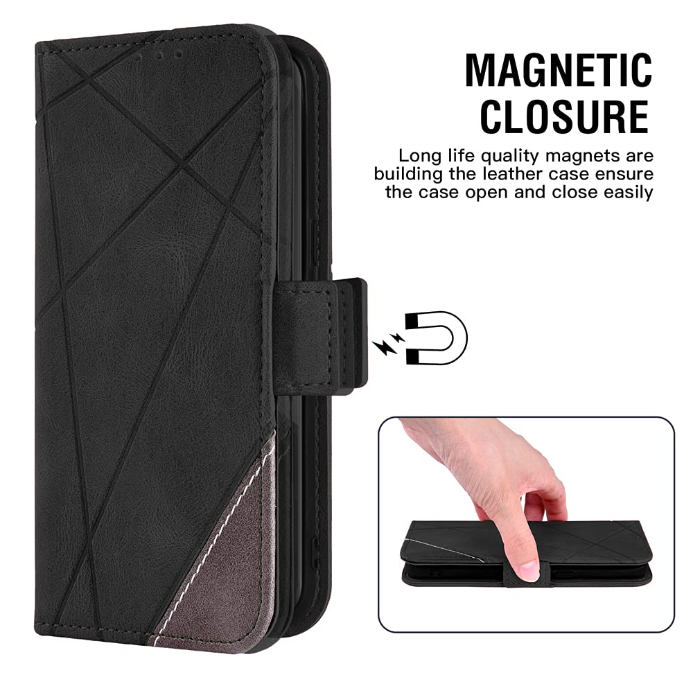 ASUWISH Samsung Galaxy S8 Active Wallet Case with Card Holder & Kickstand - Flip Cover with Tempered Glass Screen Protector - Compatible with Galaxy S8 Active/G892A (Black) - Perfect for Work, Travel & Daily Use
