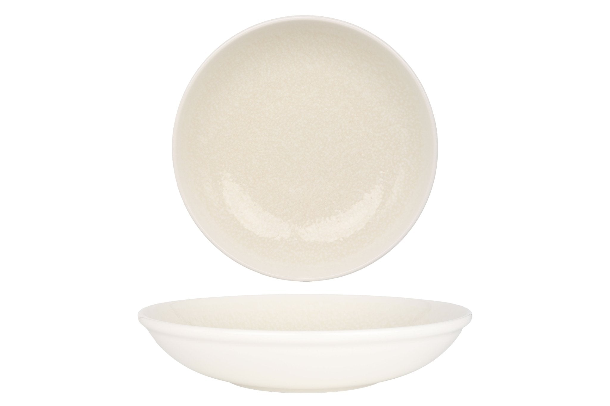 Dotti 25 cm Deep Plate (1300cc) - Premium Porcelain Dinner Plate for Restaurants, Catering & Home Dining - Ideal for Pasta, Salads & Entrees