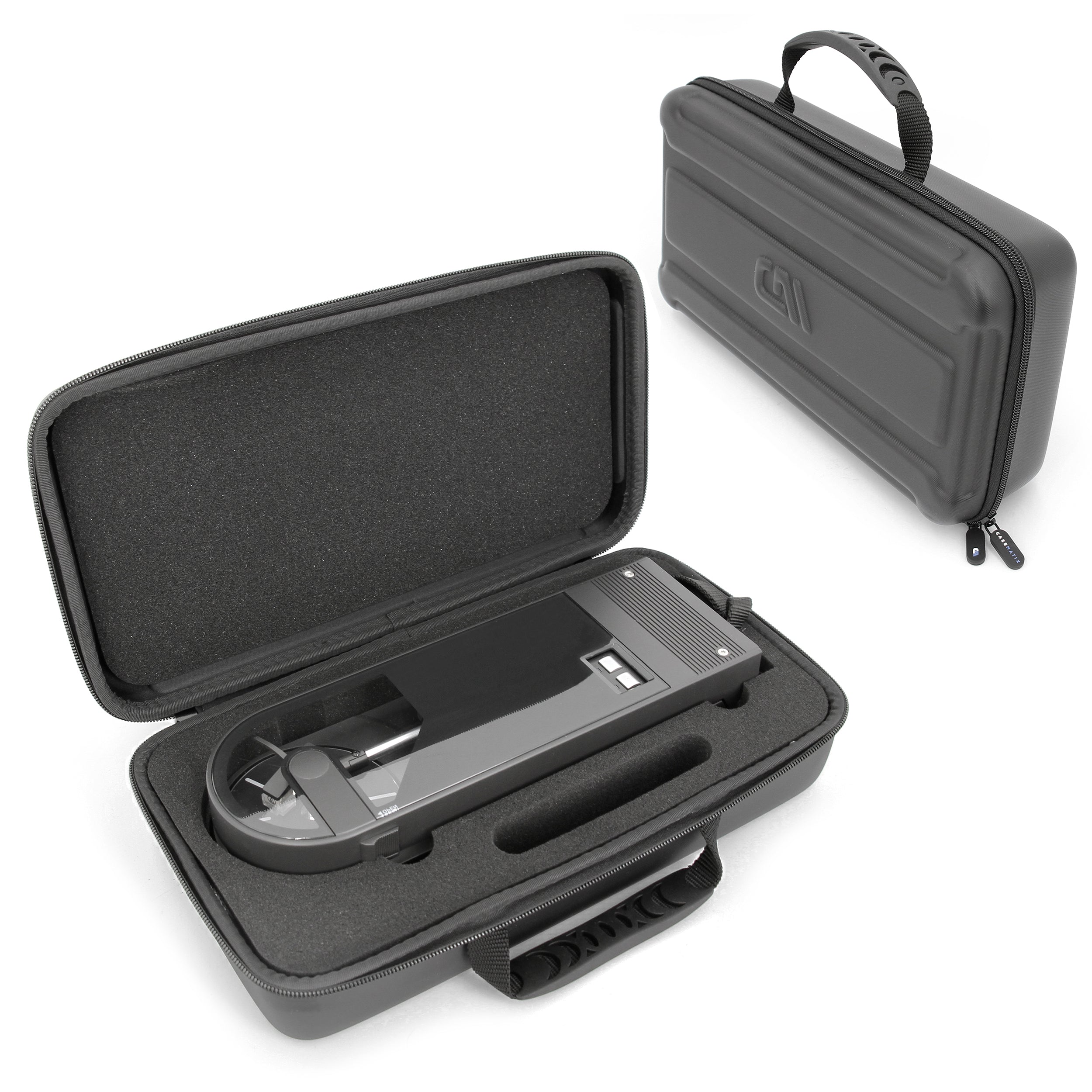 CASEMATIX Protective Carry Case for Audio Technica AT-SB727 Sound Burger Portable Turntable - Custom Foam Insert for Secure Storage | Perfect for Travel, DJ Gigs & Record Collectors