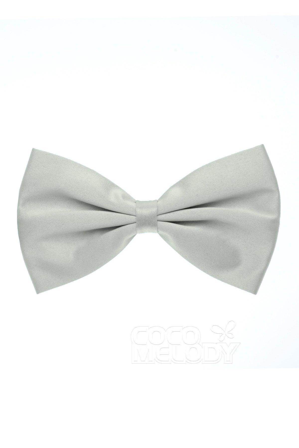 Elegant Men's Elastic Silk-Like Satin Bow Tie - Adjustable Formal Necktie for Weddings, Prom & Business Events - CZ170017