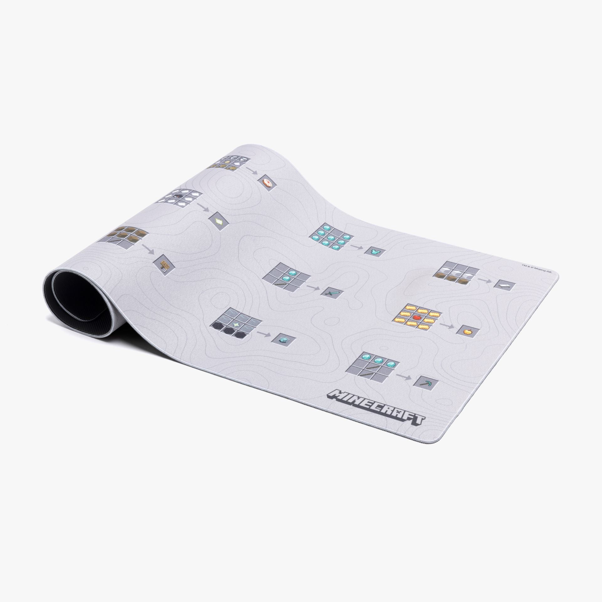 HG x Minecraft XL Gaming Mousepad with Crafting Guide - Perfect for PC, Laptop & Console Gaming Setup
