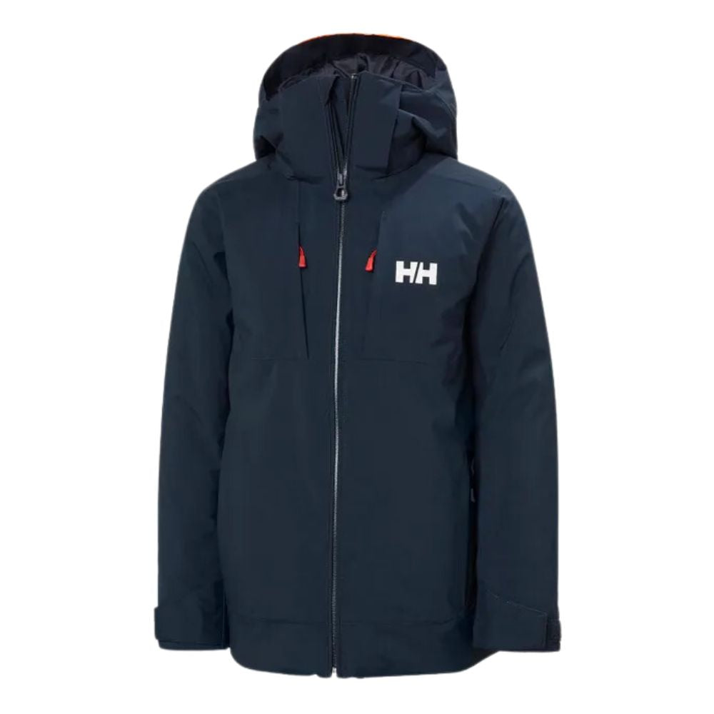 Helly Hansen Youth Boys Alpha Ski Jacket - Waterproof Winter Jacket for Kids - Navy Blue - Perfect for Skiing, Snowboarding & Outdoor Winter Activities